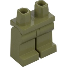 LEGO Minifigür Parçaları: Short Legs, Kısa Bacak, Kısa Ayak: 970CM00 Olive Green - Zeytin Yeşili