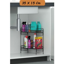 Empressco Zabata 2 Katlı Evye Tezgah Altı Raf Banyo Mutfak Dolabı Çok Amaçlı Düzenleyici Deterjanlık Organizer 35X15 - Fiyatı, Yorumları