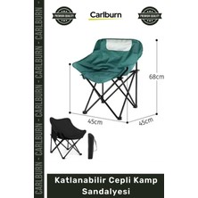 Carlburn #kampsandalyesi Konforlu Ergonomik Hafif Taşınabilir Doğa Piknik Katlanabilir Cepli Kamp Sandalyesi