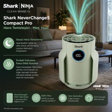 Shark Neverchange5 Compact Pro Hava Temizleyici - Mint Yeşili