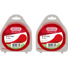 Oregon 69-380-RD Kırmızı Misina Misinesi 2.7mm x 15 M (2 Adet)