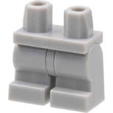 LEGO Minifigür Parçaları: Short Legs, Kısa Bacak, Kısa Ayak: 970CM00 Light Bluish Gray - Açık Gri