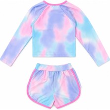 Beniizle Flamingo Baskılı Uzun Kollu Kız Çocuk Mayo