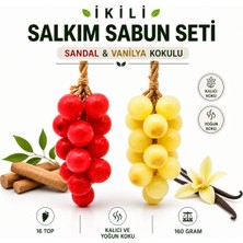 Dermaun Dekoratif Üzüm Salkımı Sabun 2'liavantaj Seti( Sandal -Vanilya)