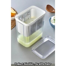 Cotswold 2200ML Yoğurt Süzme Aparatı Evde Süzme Aparatı Peynir Yapmak Artık Kolay