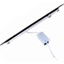Lampist Siyah Çerçeveli Slim Sıva Altı Panel LED 18W 22 cm Günışığı Işık