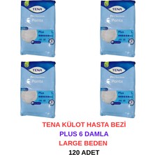 Tena Külot Hasta Bezi Plus 6 Damla Large Beden - 120 Adet