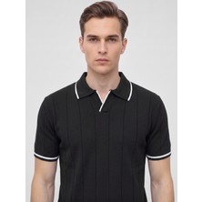 Plus Scorpion Erkek Polo Yaka Triko Kısa Kollu T-Shirt