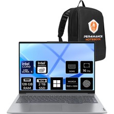 Lenovo Thinkbook 16 Gen 7 Core Ultra 5 125U 128GB Ram 2tb SSD 16" Fhd+ WIN11 Pro 21MS005KTRP449 Notebook + Per4 Çanta