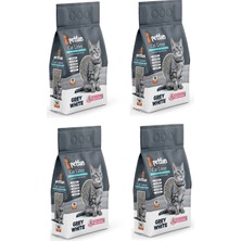 Petfan Grey&white Bebek Pudralı Ince Kedi Kumu 10 Ltx4 Adet