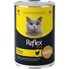 Reflex Plus Gravy Tavuklu 400 gr Yetişkin Konserve Kedi Maması