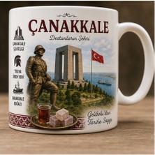 Kadorex Design Türkiye Şehirleri Özel Tasarım Kupa Bardak – Yöresel Kültür ve Lezzet Tasarımlı Koleksiyon (Çanakkale)