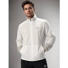 Umbro Comfy Jacket Erkek Beyaz/ekru Fermuarlı Spor Sweatshirt TC0258