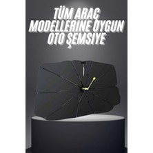 MiraLive Yeni Nesil Tüm Araç Modellerine Uygun Oto Şemsiye Katlanabilir Uv Işınlarına Karşı