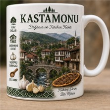 Kadorex Design Türkiye Şehirleri Özel Tasarım Kupa Bardak – Yöresel Kültür ve Lezzet Tasarımlı Koleksiyon (Kastamonu)