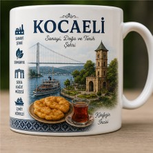 Kadorex Design Türkiye Şehirleri Özel Tasarım Kupa Bardak – Yöresel Kültür ve Lezzet Tasarımlı Koleksiyon (Kocaeli)