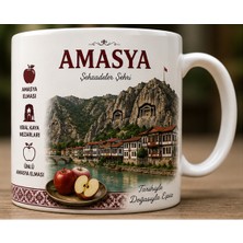 Kadorex Design Türkiye Şehirleri Özel Tasarım Kupa Bardak – Yöresel Kültür ve Lezzet Tasarımlı Koleksiyon (Amasya)
