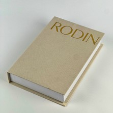 Bak Gel Al Premium Bez Kaplama Kitap Şeklinde Dekoratif Saklama Kutusu - Rodin