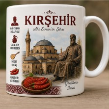 Kadorex Design Türkiye Şehirleri Özel Tasarım Kupa Bardak – Yöresel Kültür ve Lezzet Tasarımlı Koleksiyon (Kırşehir)