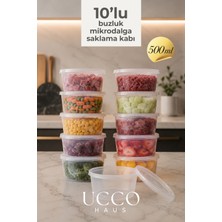 Empressco Ucco 500 ml Mikrodalga Buzluk Saklama Kabı - 10 Adet- Et Suyu, Kemik Suyu Mutfak Organizeri - Fiyatı, Yorumları