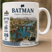 Kadorex Design Türkiye Şehirleri Özel Tasarım Kupa Bardak – Yöresel Kültür ve Lezzet Tasarımlı Koleksiyon (Batman)