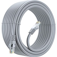 BK Teknoloji 10 Metre Cat6 Ethernet Lan Ağ Kablosu RJ45 Network Patch Kablosu Gri