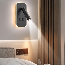Lampist LP-3850 13W LED Duvar Aplik 3200K Günışığı Düğmeli Duvar Aydınlatmalı