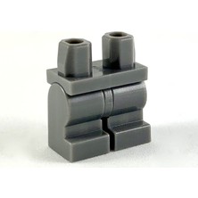 LEGO Minifigür Parçaları: Short Legs, Kısa Bacak, Kısa Ayak: 970CM00 Dark Bluish Gray - Koyu Gri