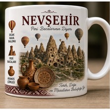 Kadorex Design Türkiye Şehirleri Özel Tasarım Kupa Bardak – Yöresel Kültür ve Lezzet Tasarımlı Koleksiyon (Nevşehir)