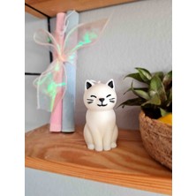 Dust Candle Studio Sevimli Kedi Dekoratif Mum
