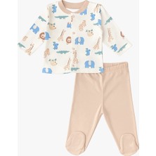 Luggi Baby Bisiklet Yaka Uzun Kollu Erkek Bebek Takım