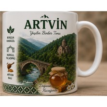 Kadorex Design Türkiye Şehirleri Özel Tasarım Kupa Bardak – Yöresel Kültür ve Lezzet Tasarımlı Koleksiyon (Artvin)