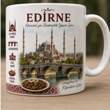 Kadorex Design Türkiye Şehirleri Özel Tasarım Kupa Bardak – Yöresel Kültür ve Lezzet Tasarımlı Koleksiyon (Edirne)