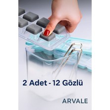 Empressco Arvale 2 Adet Pratik 12 Bölmeli Bas Parmak Silikon Buz Kalıbı |kapaklı Silikon Yapışmaz Bas Parmak Buzluk - Fiyatı, Yorumları