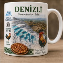 Kadorex Design Türkiye Şehirleri Özel Tasarım Kupa Bardak – Yöresel Kültür ve Lezzet Tasarımlı Koleksiyon (Denizli)