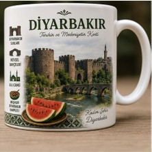 Kadorex Design Türkiye Şehirleri Özel Tasarım Kupa Bardak – Yöresel Kültür ve Lezzet Tasarımlı Koleksiyon (Diyarbakır)