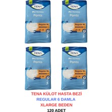 Tena Külot Hasta Bezi Regular 6 Damla Xlarge Beden