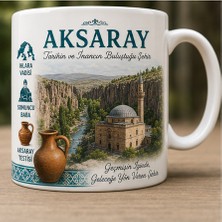 Kadorex Design Türkiye Şehirleri Özel Tasarım Kupa Bardak – Yöresel Kültür ve Lezzet Tasarımlı Koleksiyon (Aksaray)