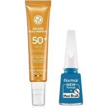 Yves Rocher Yüz Güneş Kremi - Spf 50+ - Parlama Karşıtı - Flormar Oje