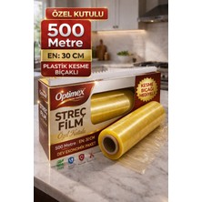 Empressco Optimex Streç Film 500 Metre 30 cm Özel Kutulu Plastik Kesme Bıçaklı Gıdaya Uygun Mutfak Streç Film - Fiyatı, Yorumları