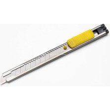Busstier Mini Maket Bıçağı 9 mm Metal Gövdeli Otomatik Kilitli Hassas Kesim