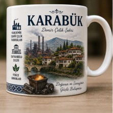 Kadorex Design Türkiye Şehirleri Özel Tasarım Kupa Bardak – Yöresel Kültür ve Lezzet Tasarımlı Koleksiyon (Karabük)
