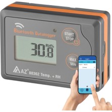 AZ Instruments Az 88362 Sıcaklık Nem Kayıt Cihazı Datalogger | Akıllı Telefon Uyumlu