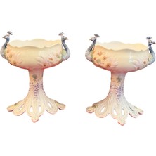TT Unicorn Studio Fine Porcelain Tavuzkuşlu Kaseler - 16 cm x 14 cm