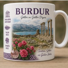 Kadorex Design Türkiye Şehirleri Özel Tasarım Kupa Bardak – Yöresel Kültür ve Lezzet Tasarımlı Koleksiyon (Burdur)