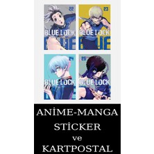 Blue Lock 22-23-24-25 Manga Seti (4 Kitap) / Komik Şeyler Yayıncılık / Anime-Manga Sticker ve Kartpostal Hediyeli