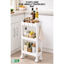 Empressco Nandy Home 3 Katlı Dar, Çok Amaçlı, Tekerlekli Düzenleyici Raf, Evye Altı Organizer - Fiyatı, Yorumları