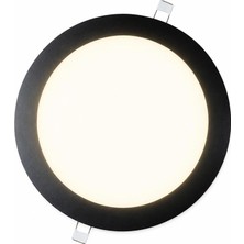 Lampist Siyah Çerçeveli Slim Sıva Altı Panel LED 3W 8,3 cm Günışığı Işık