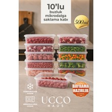 Empressco Ucco 500 ml Ekonomik Buzdolabı Dondurucu Erzak Sızdırmaz 10 Adet Saklama Kabı Buzluk Organizer - Fiyatı, Yorumları