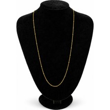 Pangu Minimal Top Detaylı Uzun Çelik Kolye